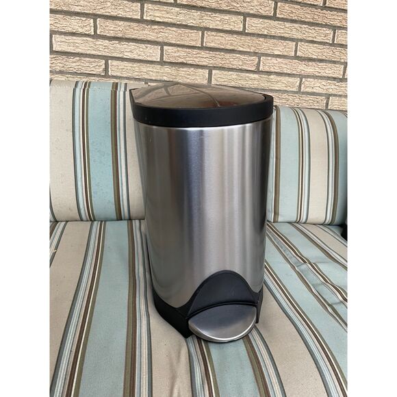 NWOT Simple Human Pedal Trash Bin - Picture 1 of 8